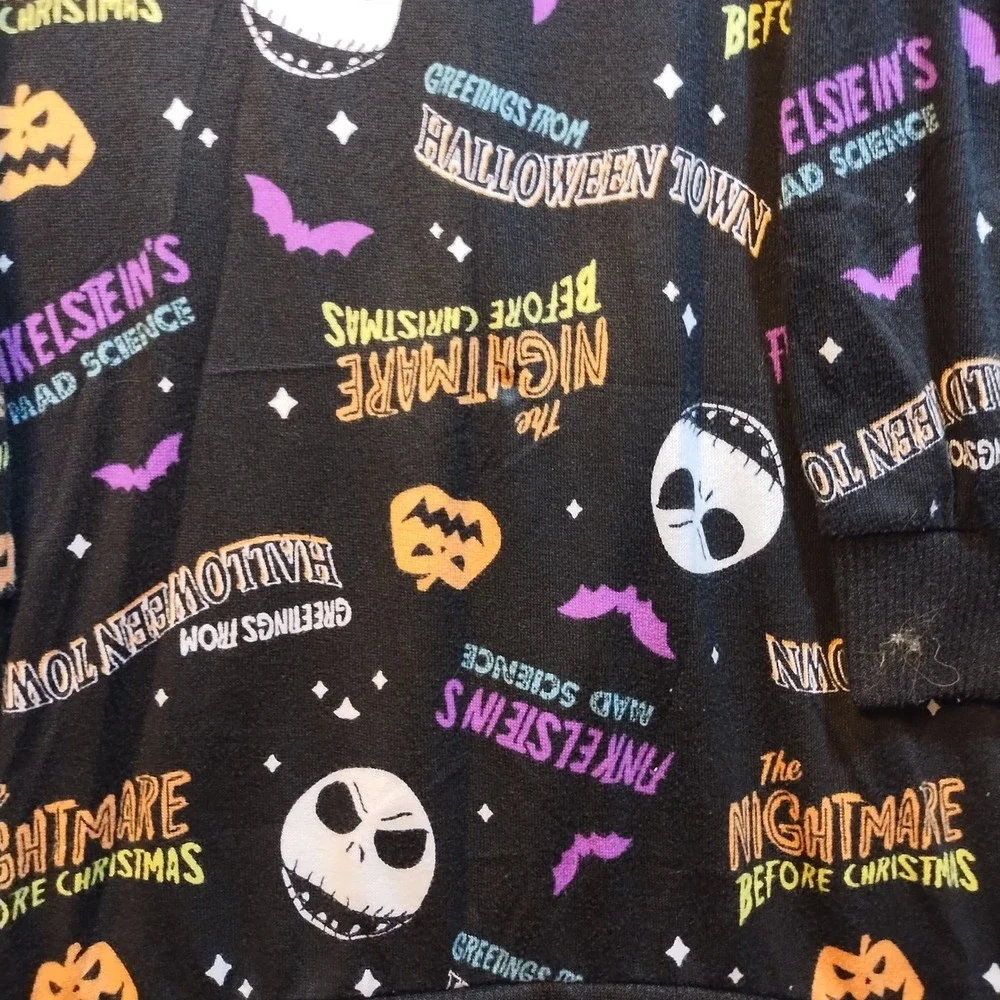 Disney‎ Nightmare Before Christmas Nightgown Sleepwear Halloween Town Womens LG - Picture 4 of 8